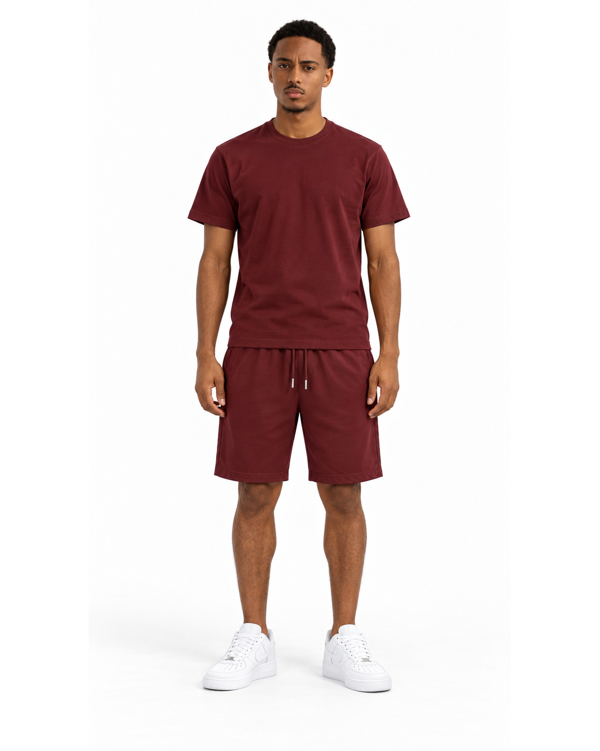 Ensemble T-shirt Bordeaux & Short Bordeaux