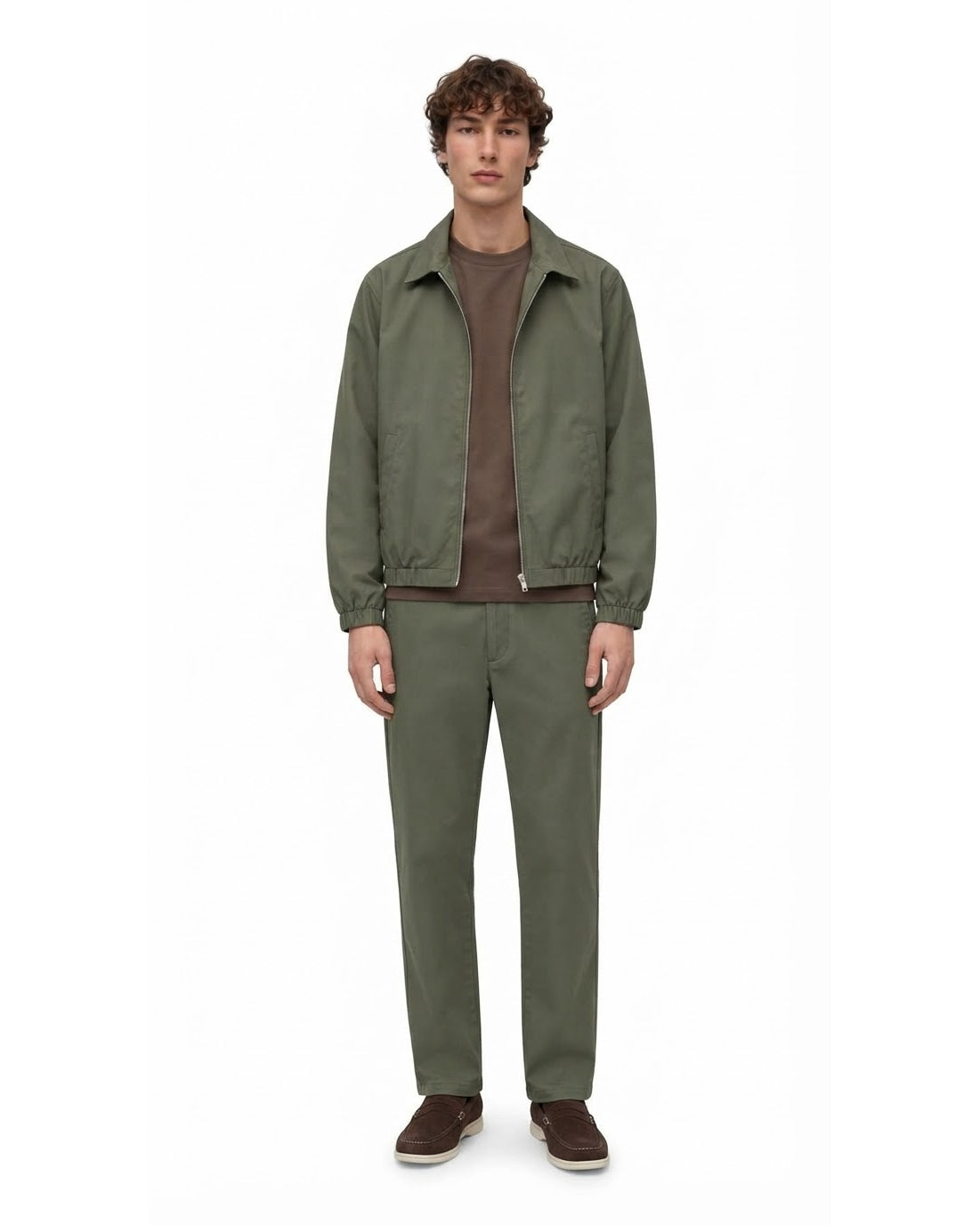 Ensemble Veste Kaki & Pantalon Kaki + Chaussures