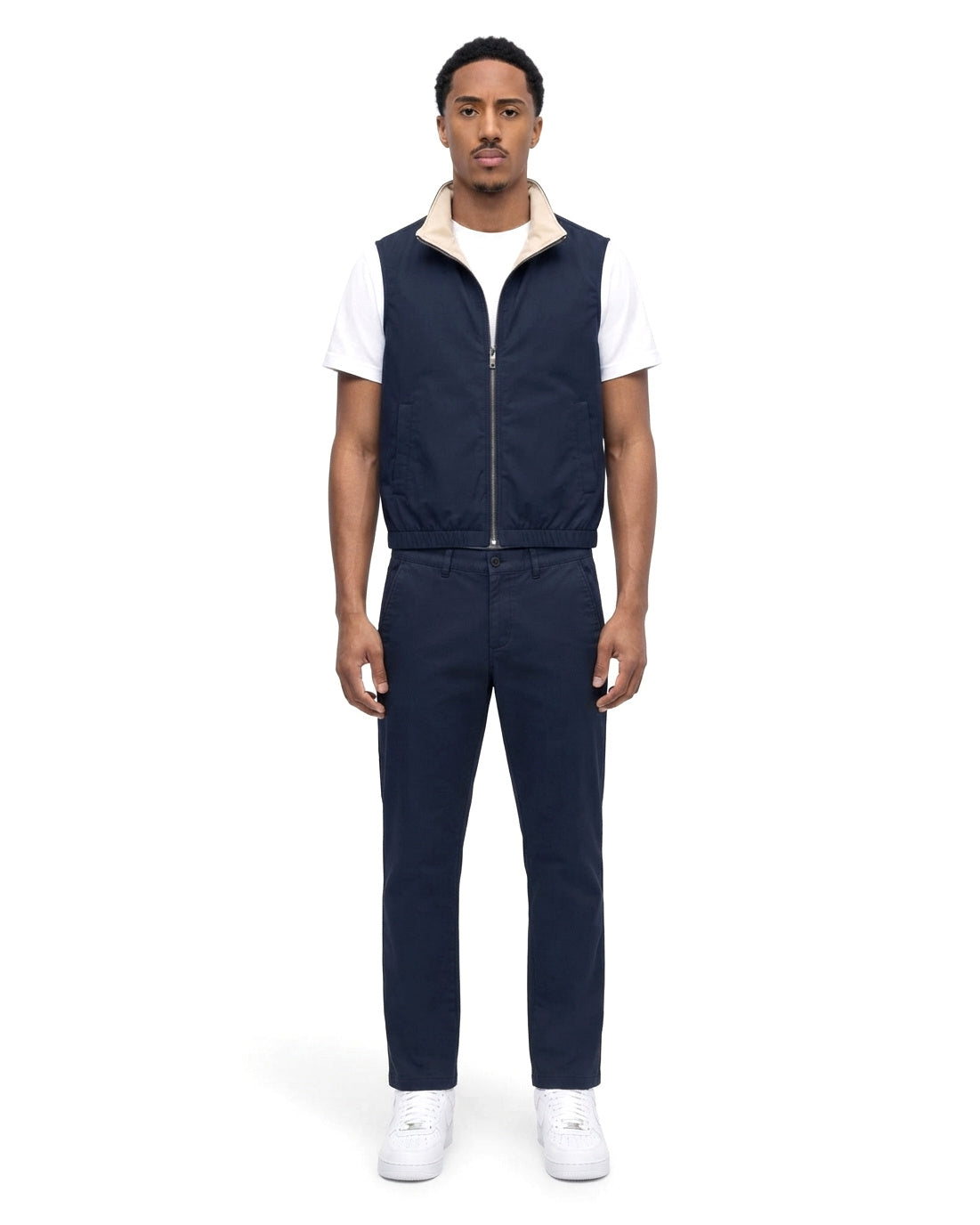 Gilet Sans Manches Zippé Marine