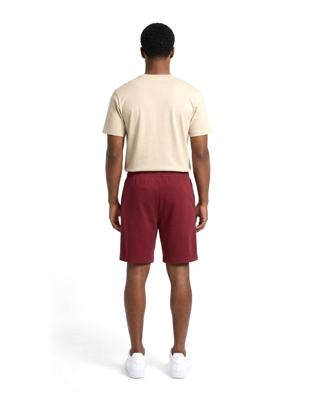 Ensemble T-shirt Beige & Short Bordeaux