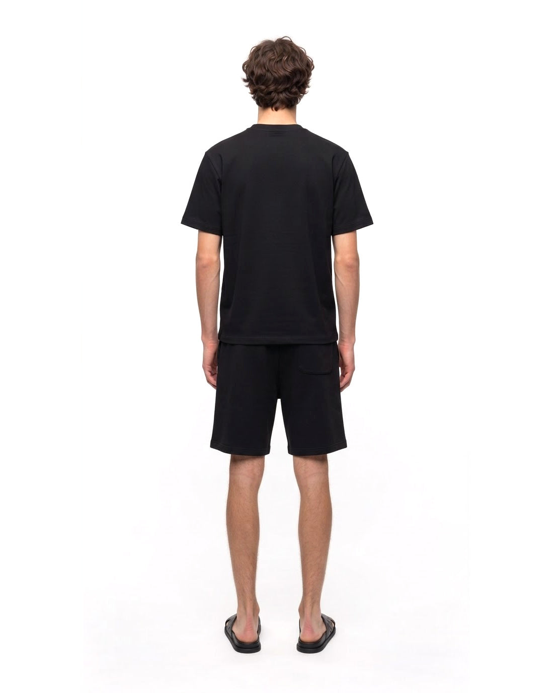 Ensemble T-shirt Noir & Short Noir + Sandales