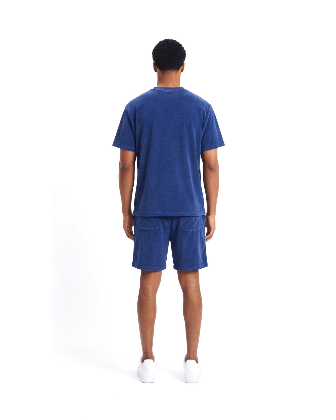Ensemble T-shirt Éponge Bleu Roi & Short Bleu Roi