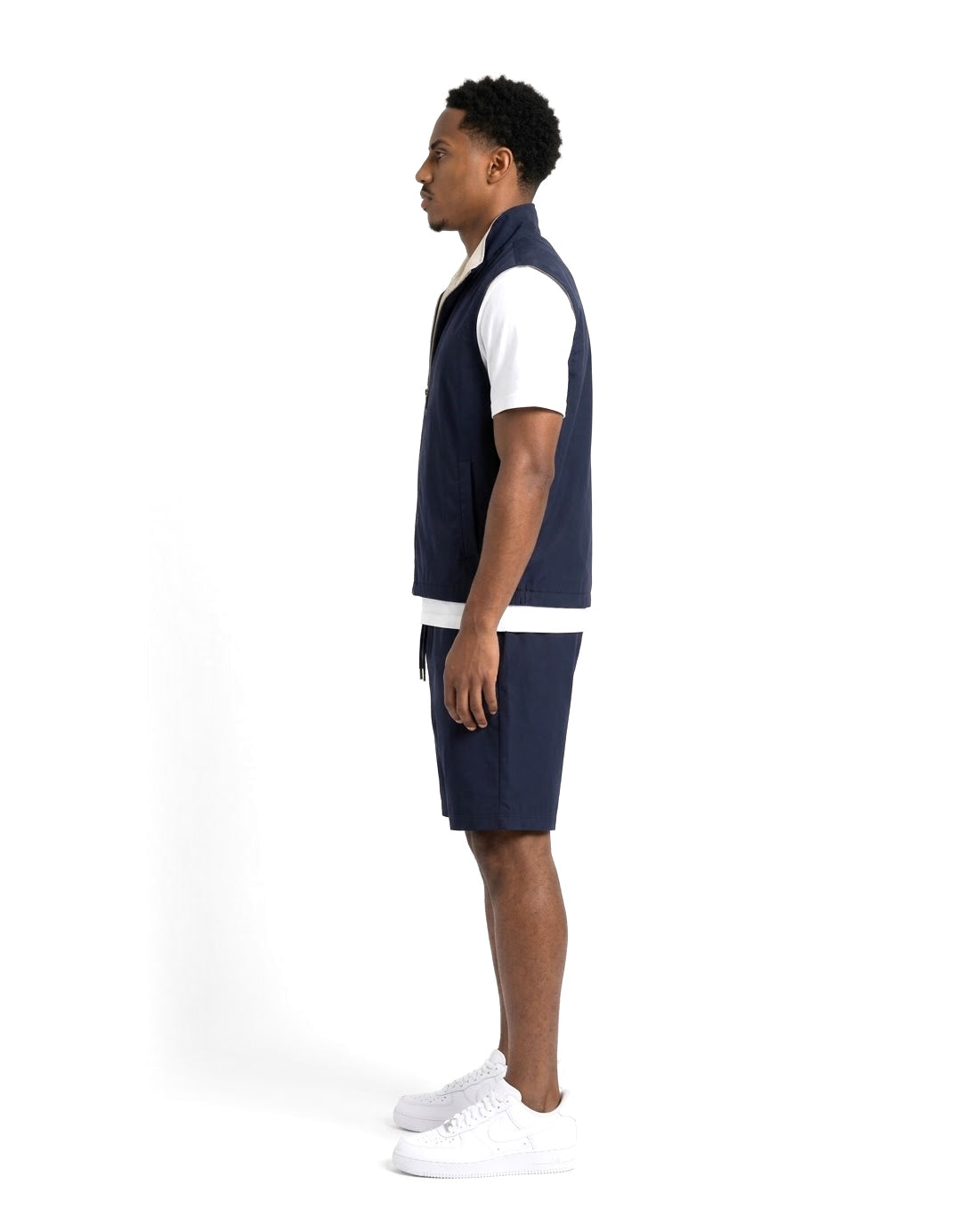 Ensemble Gilet Sans Manches Marine & Short Marine