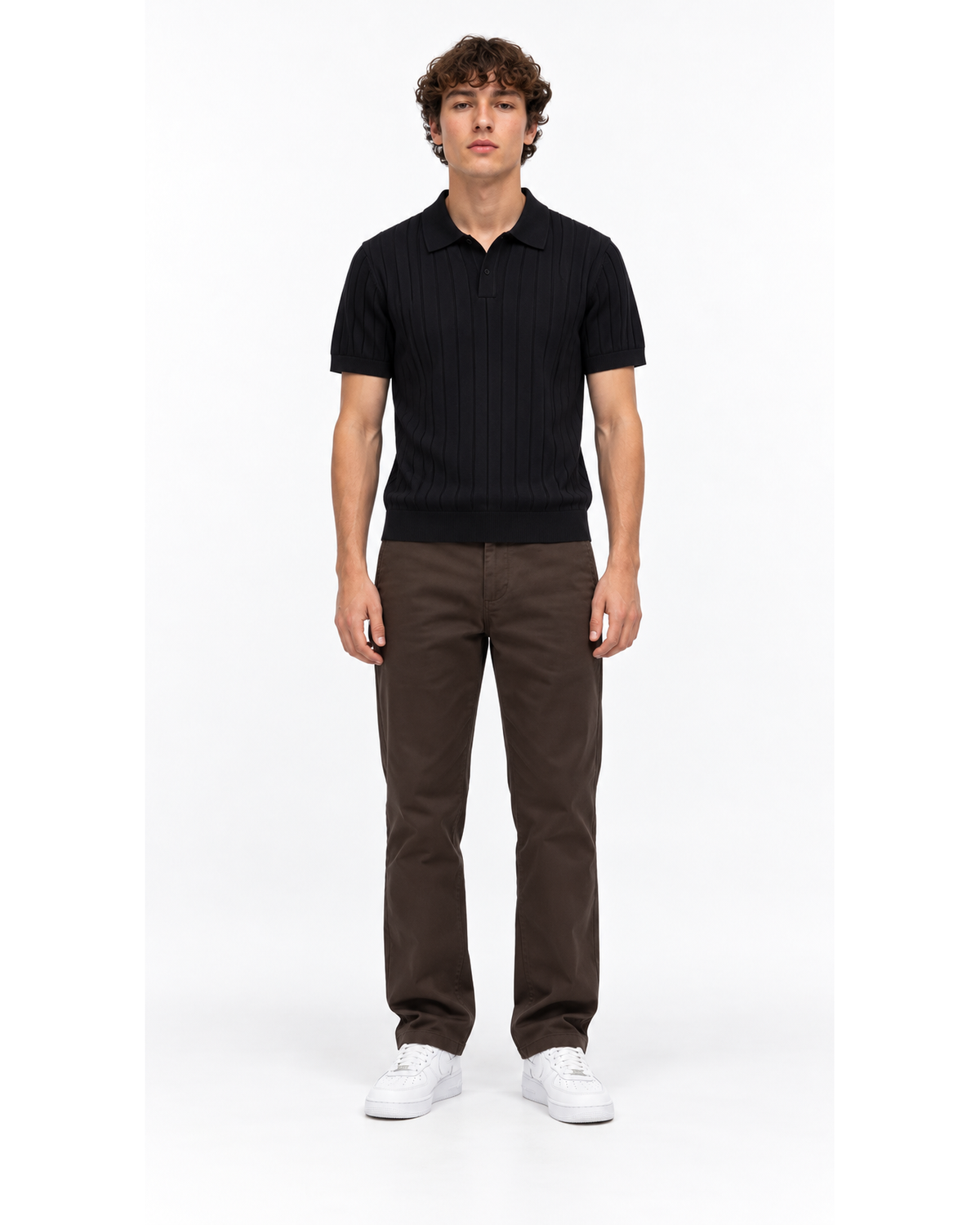 Polo Maille Noir
