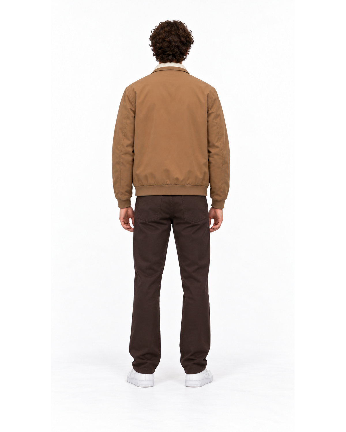 Ensemble Blouson Camel & Pantalon Marron