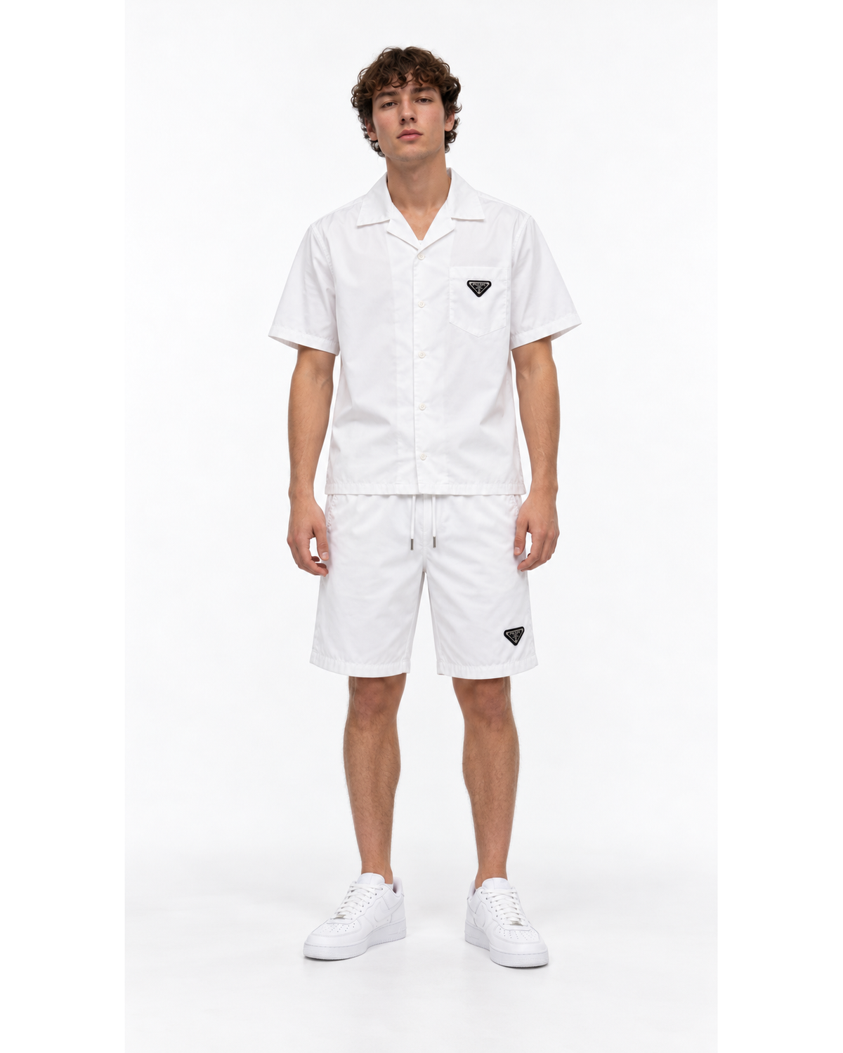 Short Blanc à Cordon