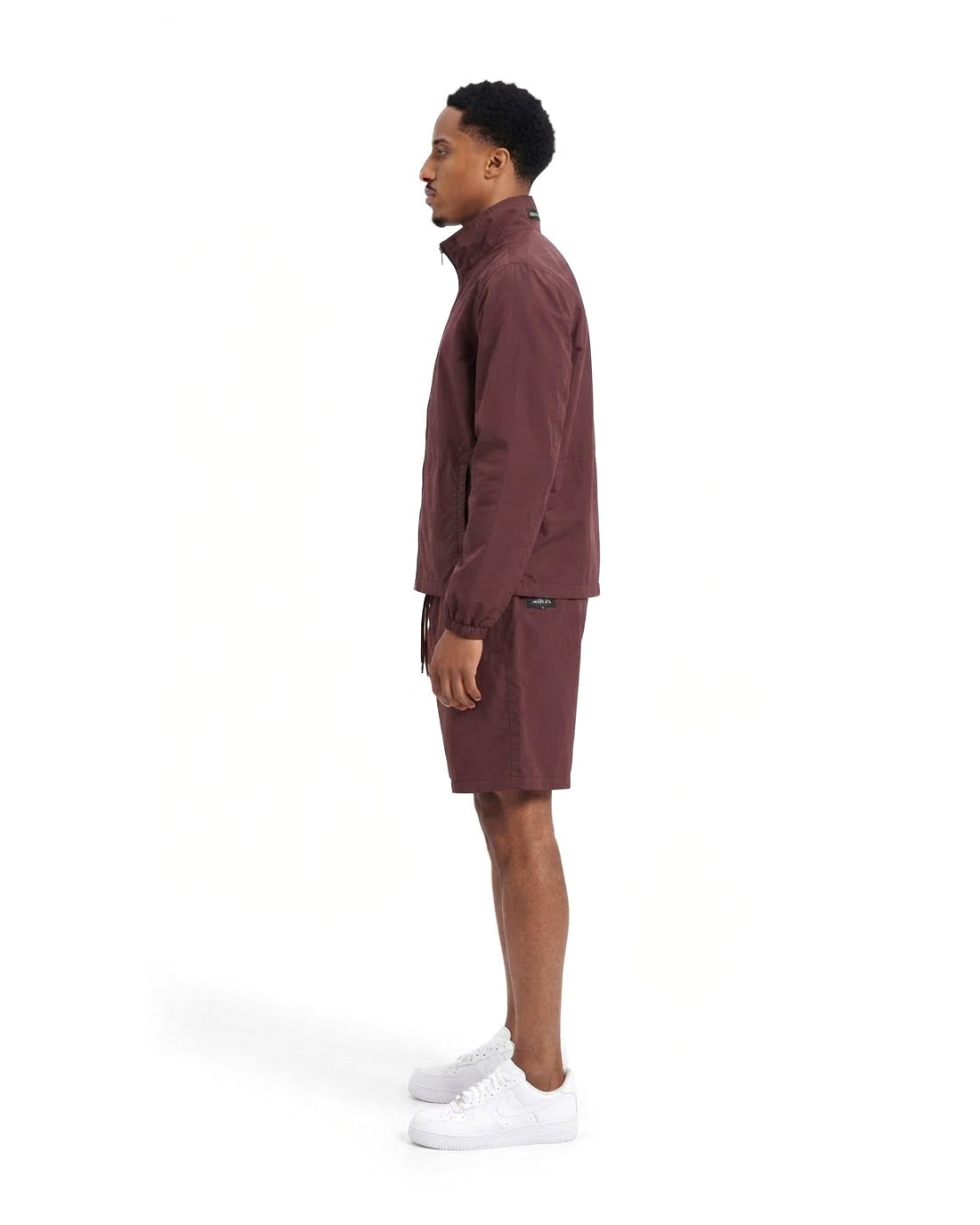 Ensemble Veste Zippée Bordeaux & Short Bordeaux