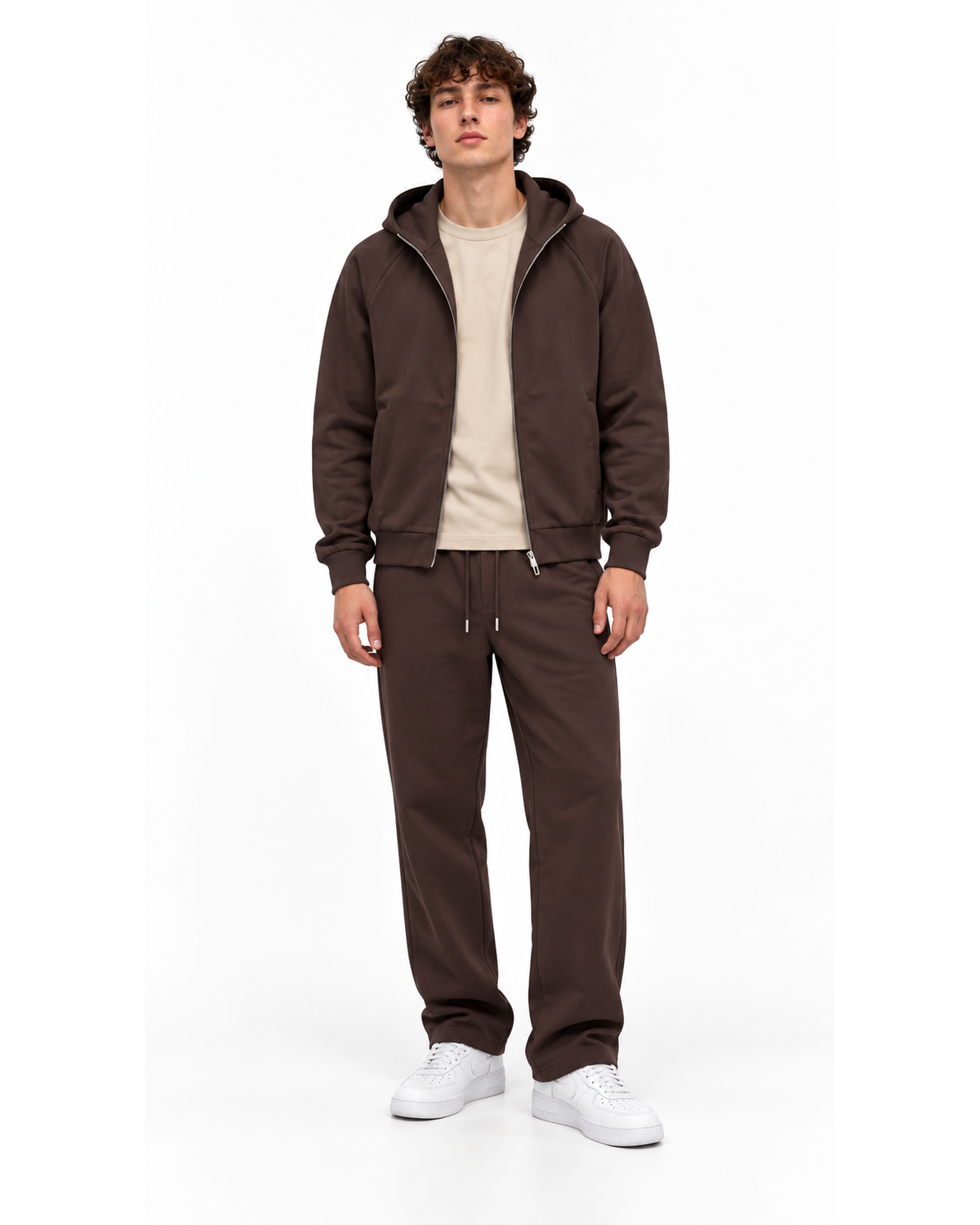 Pantalon à Cordon Marron