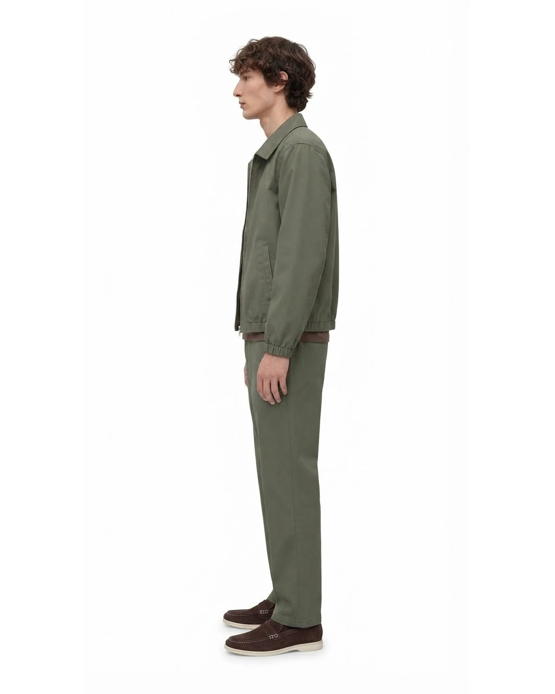 Ensemble Veste Kaki & Pantalon Kaki + Chaussures