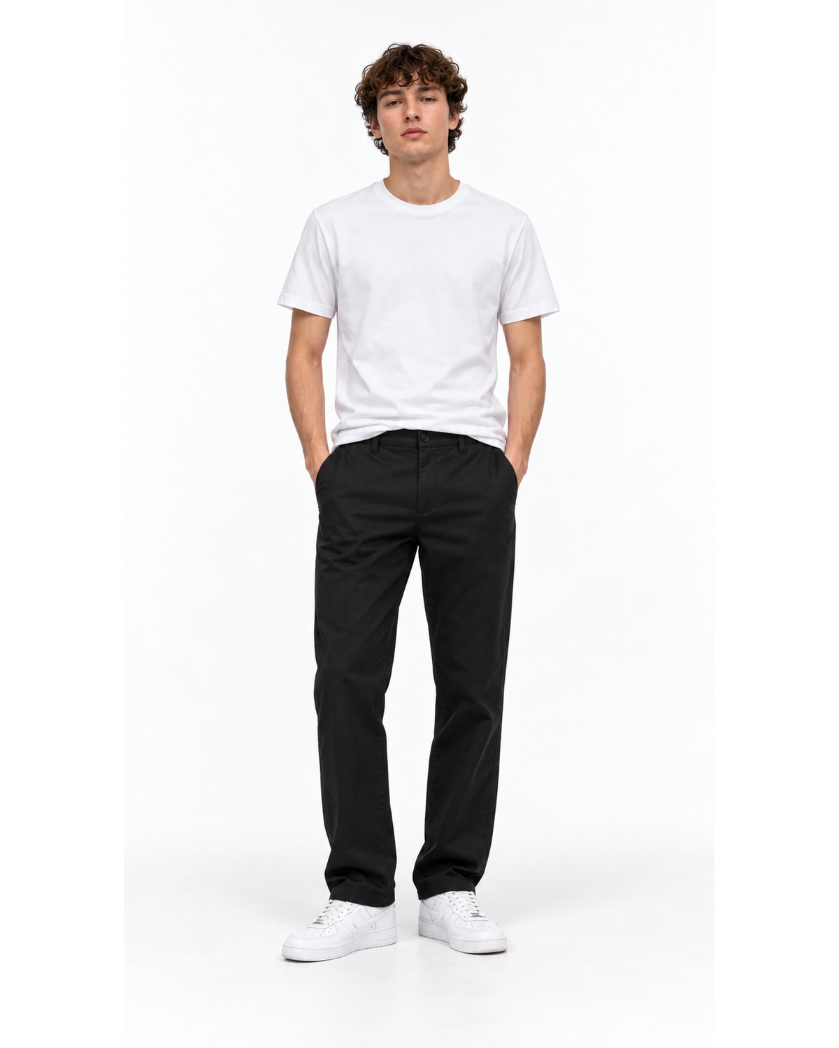 Ensemble T-shirt Blanc & Pantalon Noir