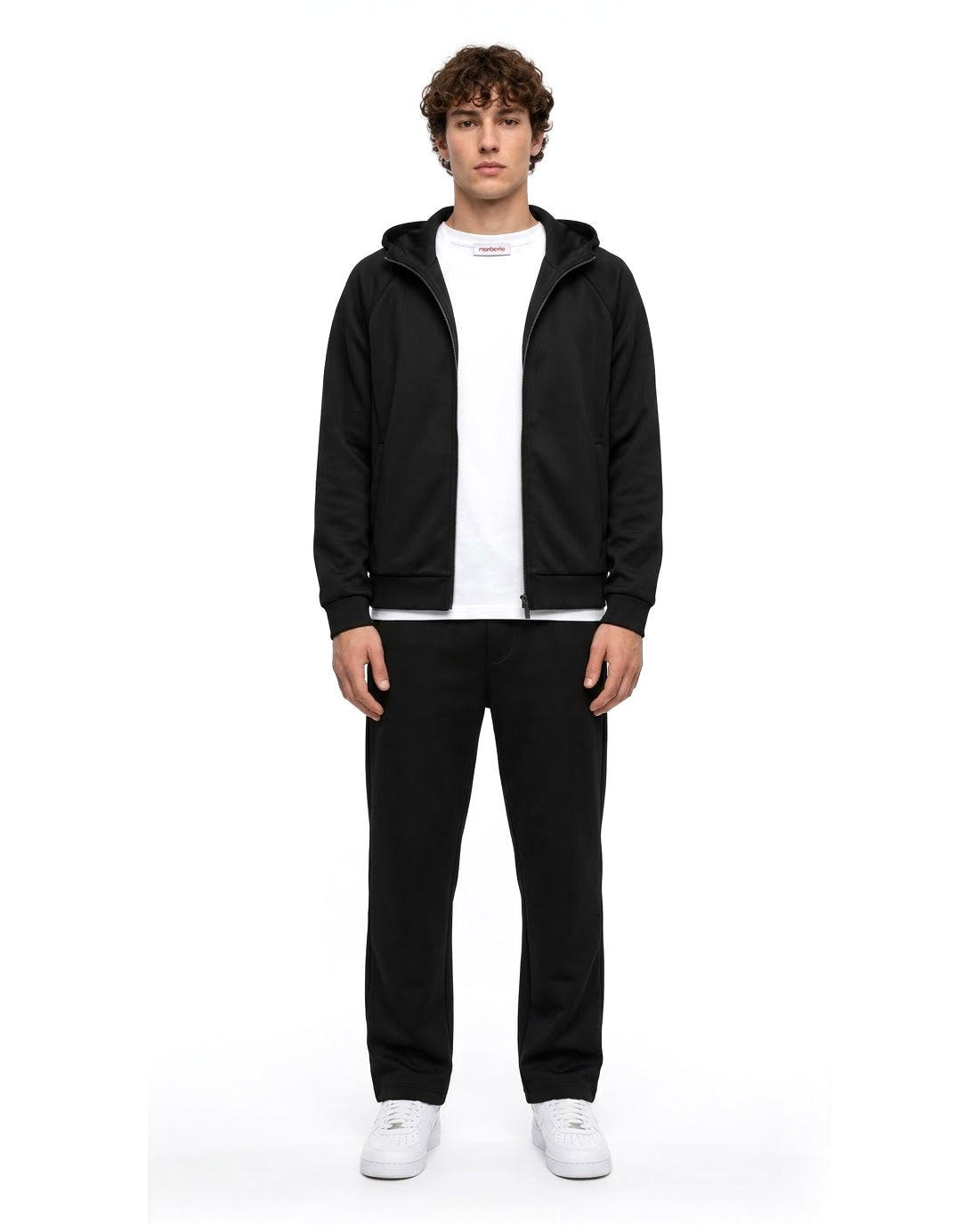 Ensemble Veste à Capuche Noire & Pantalon Noir