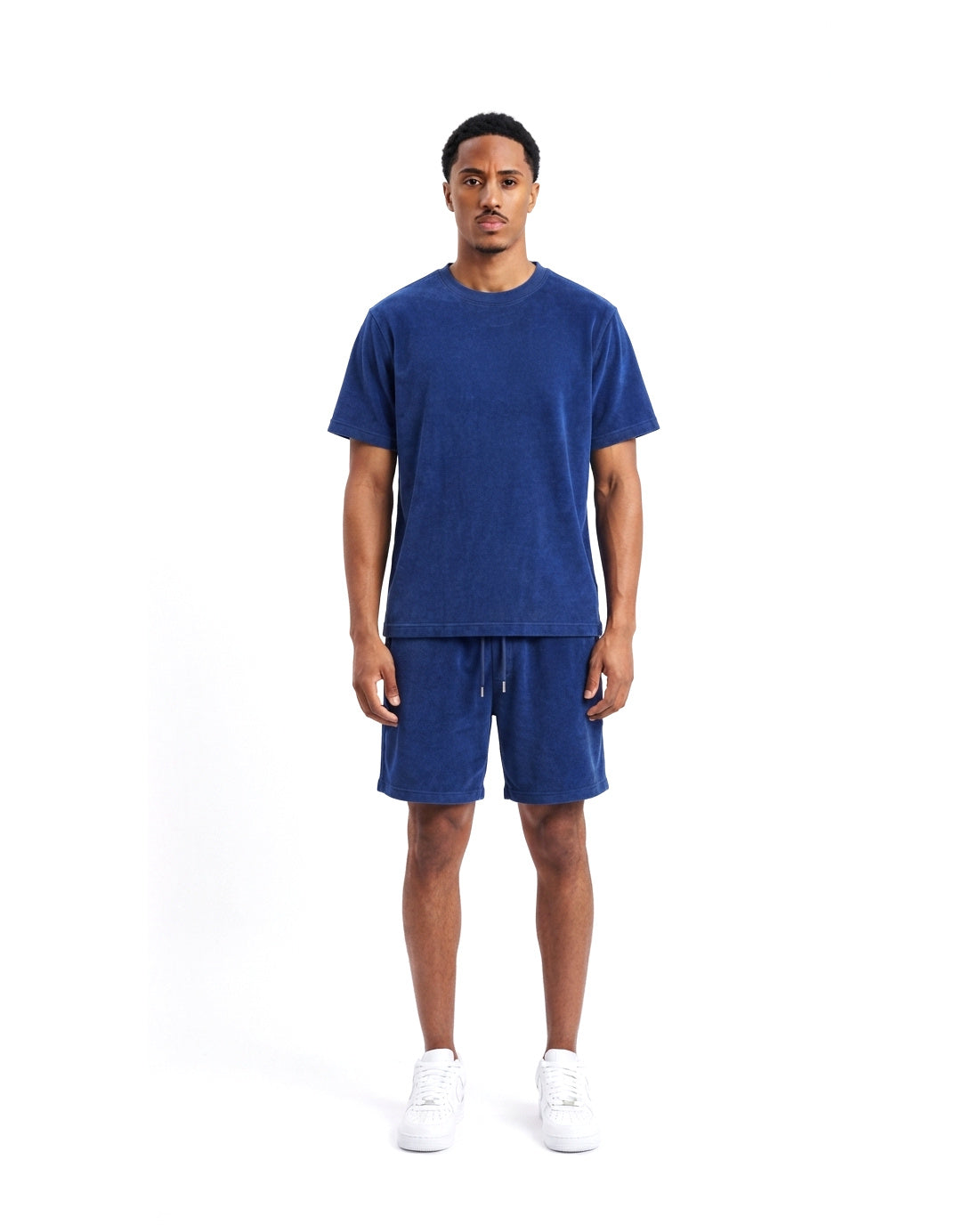 Ensemble T-shirt Éponge Bleu Roi & Short Bleu Roi