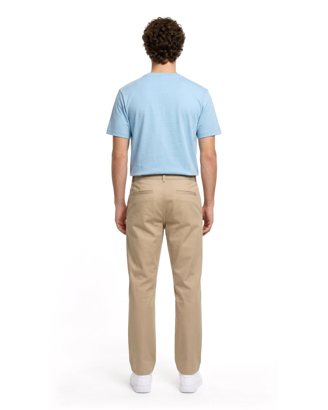 Ensemble T-shirt Bleu Ciel & Pantalon Beige