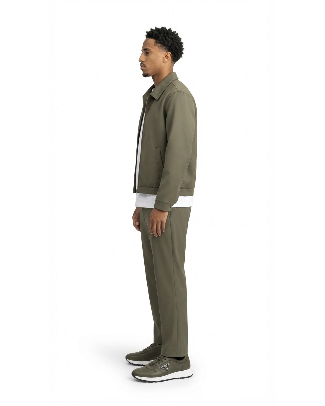 Ensemble Veste Kaki & Pantalon Kaki + Baskets