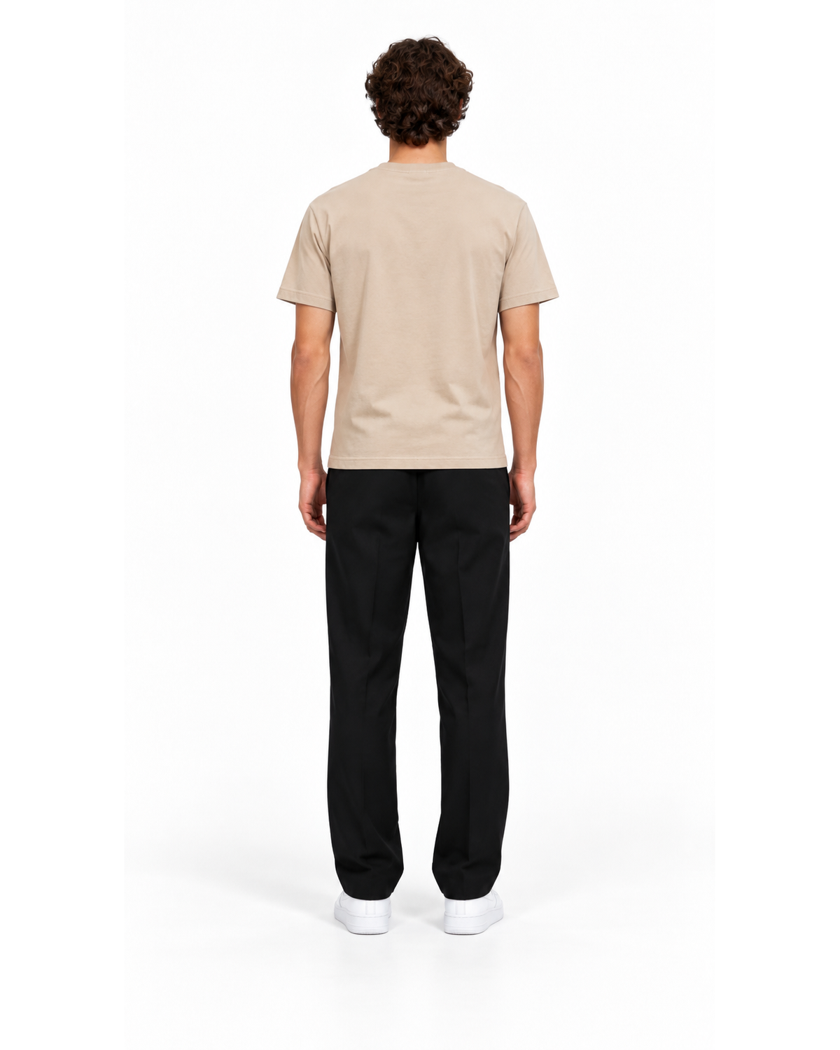 Ensemble T-shirt Beige & Pantalon Noir