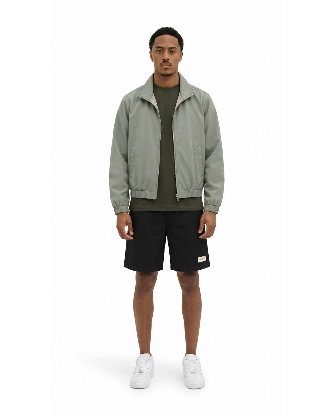 Ensemble Veste Vert Sauge & Short Noir