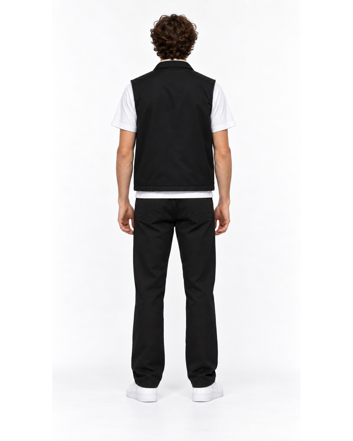 Ensemble Gilet Sans Manches Noir & Pantalon Noir