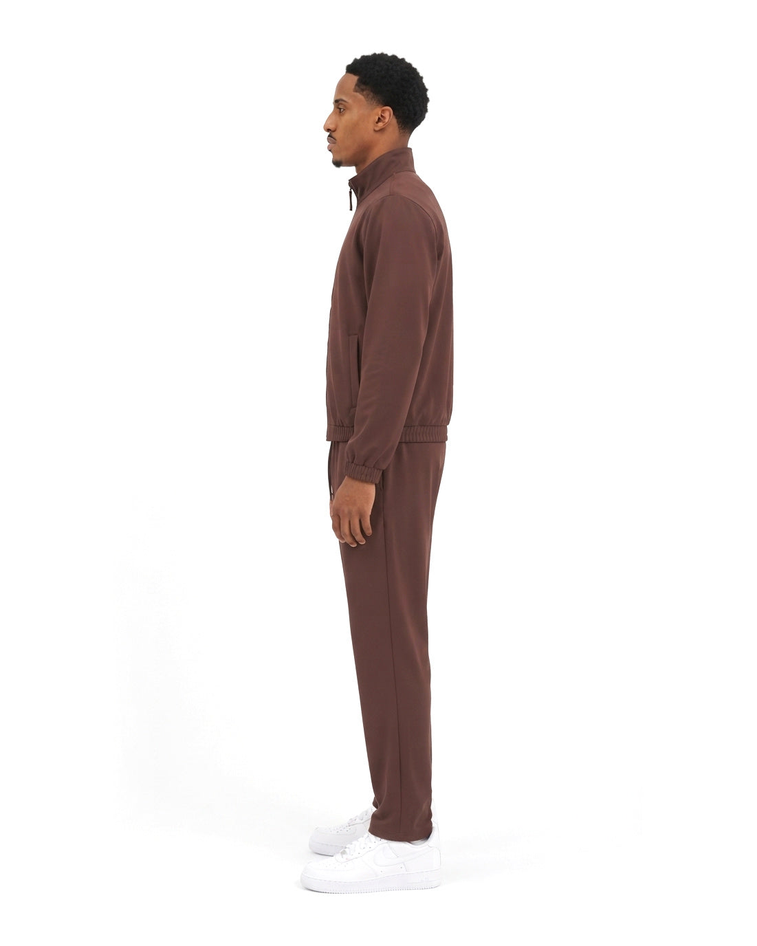 Ensemble Veste Zippée Marron & Pantalon Marron