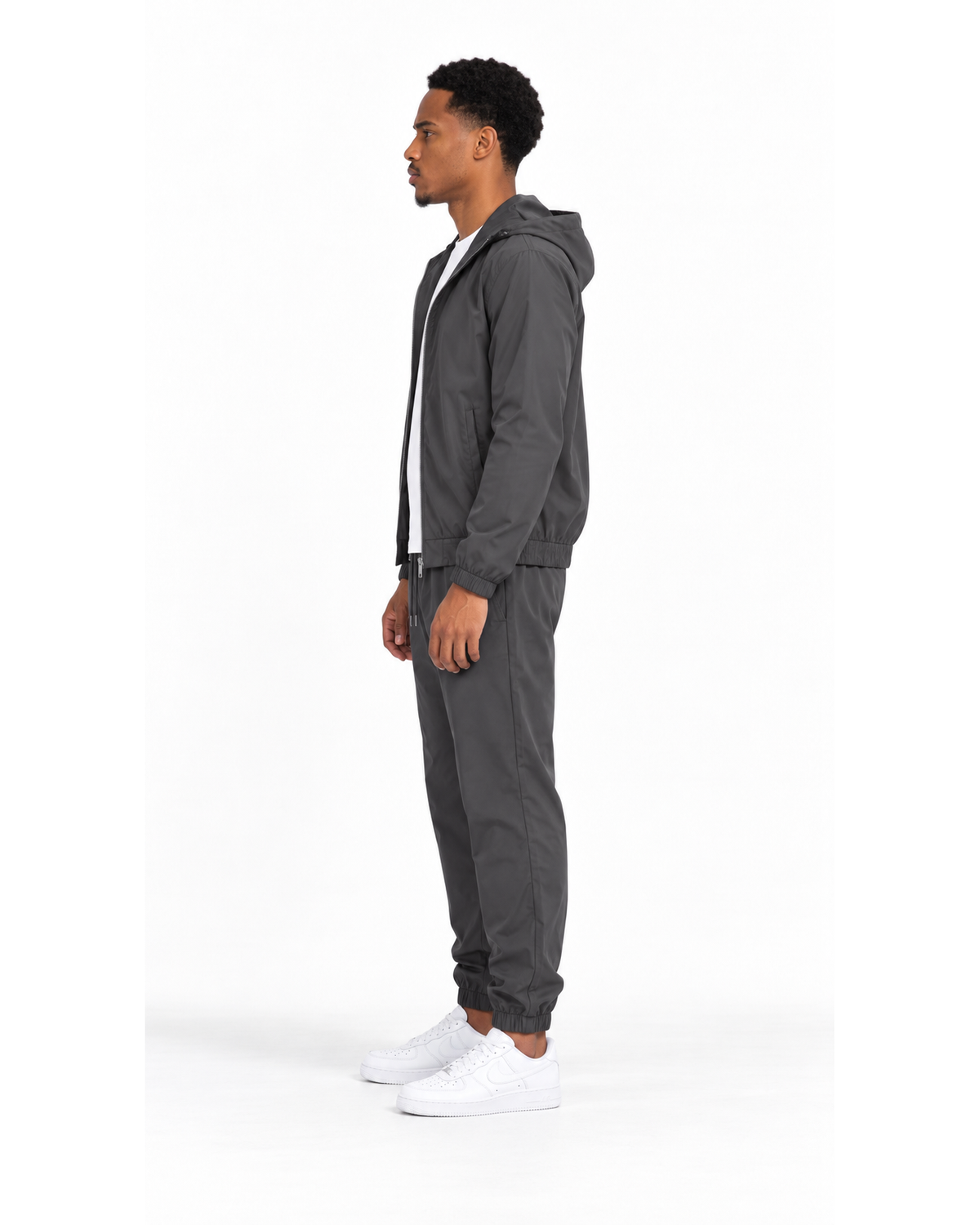 Ensemble Veste à Capuche Grise & Pantalon Gris