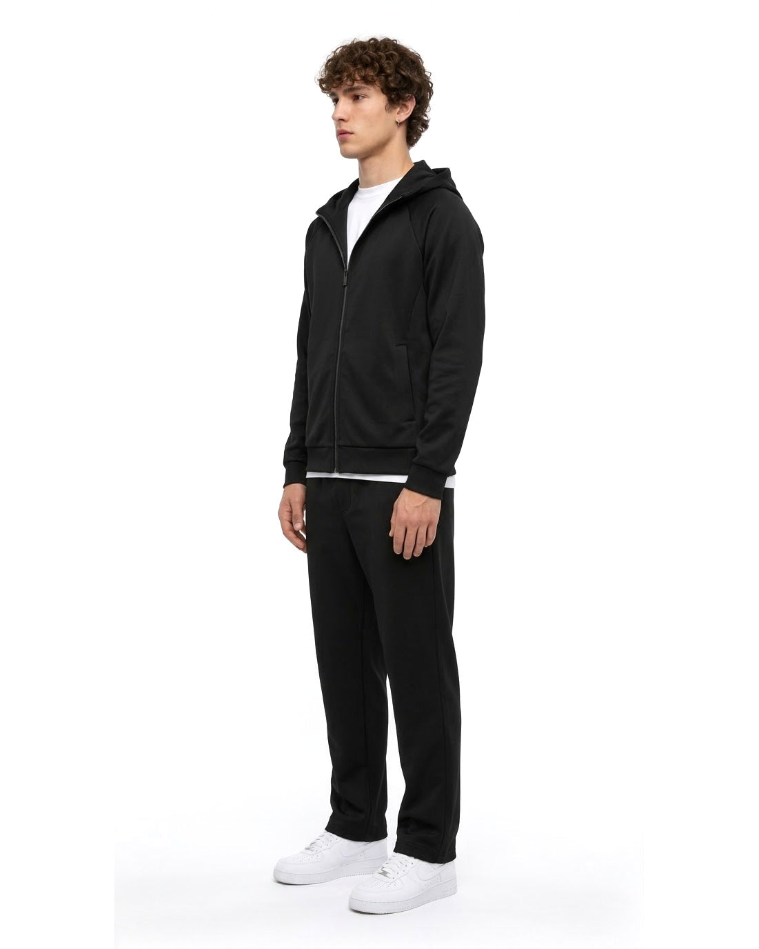 Ensemble Veste à Capuche Noire & Pantalon Noir