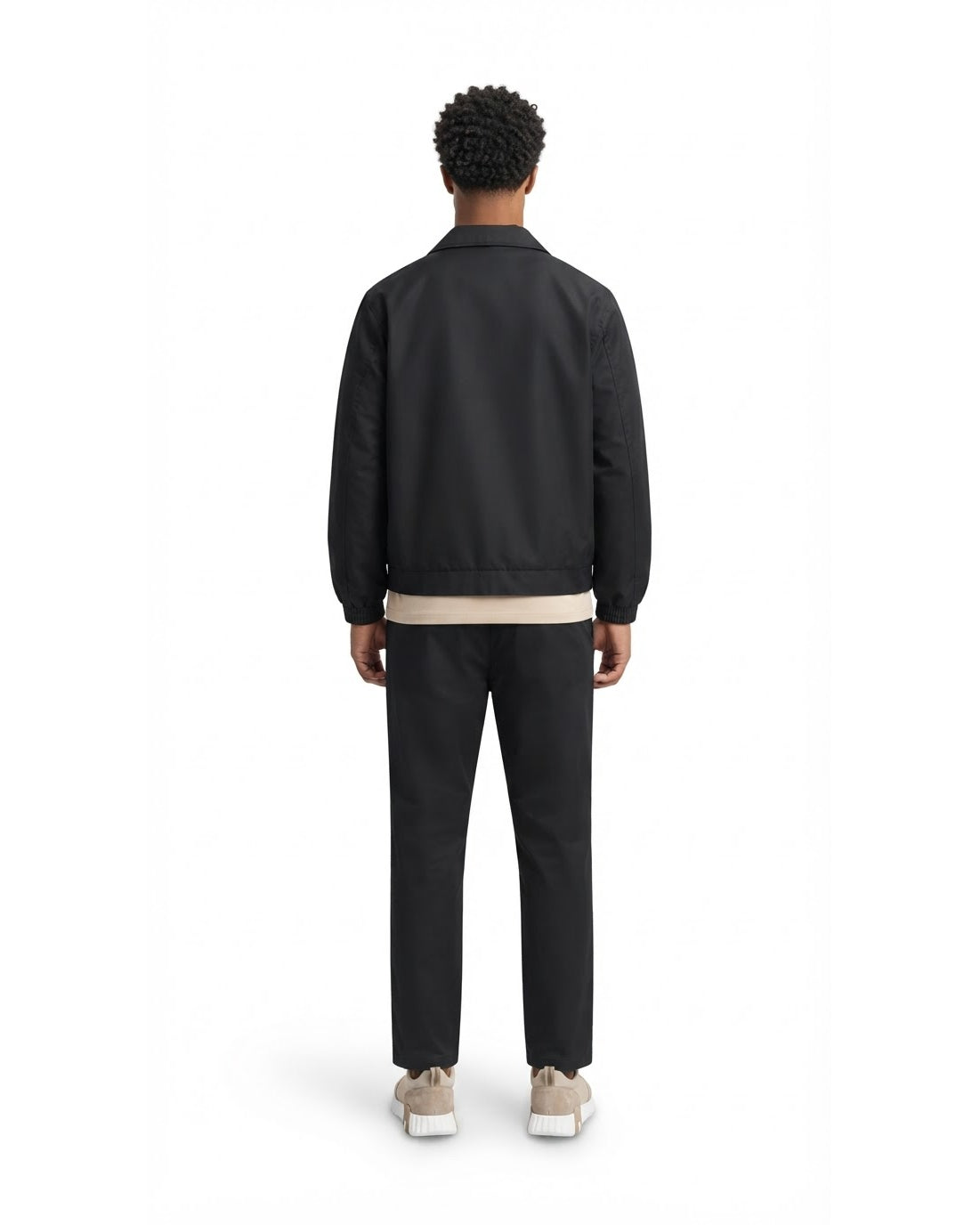 Ensemble Veste Noire & Pantalon Noir + Baskets