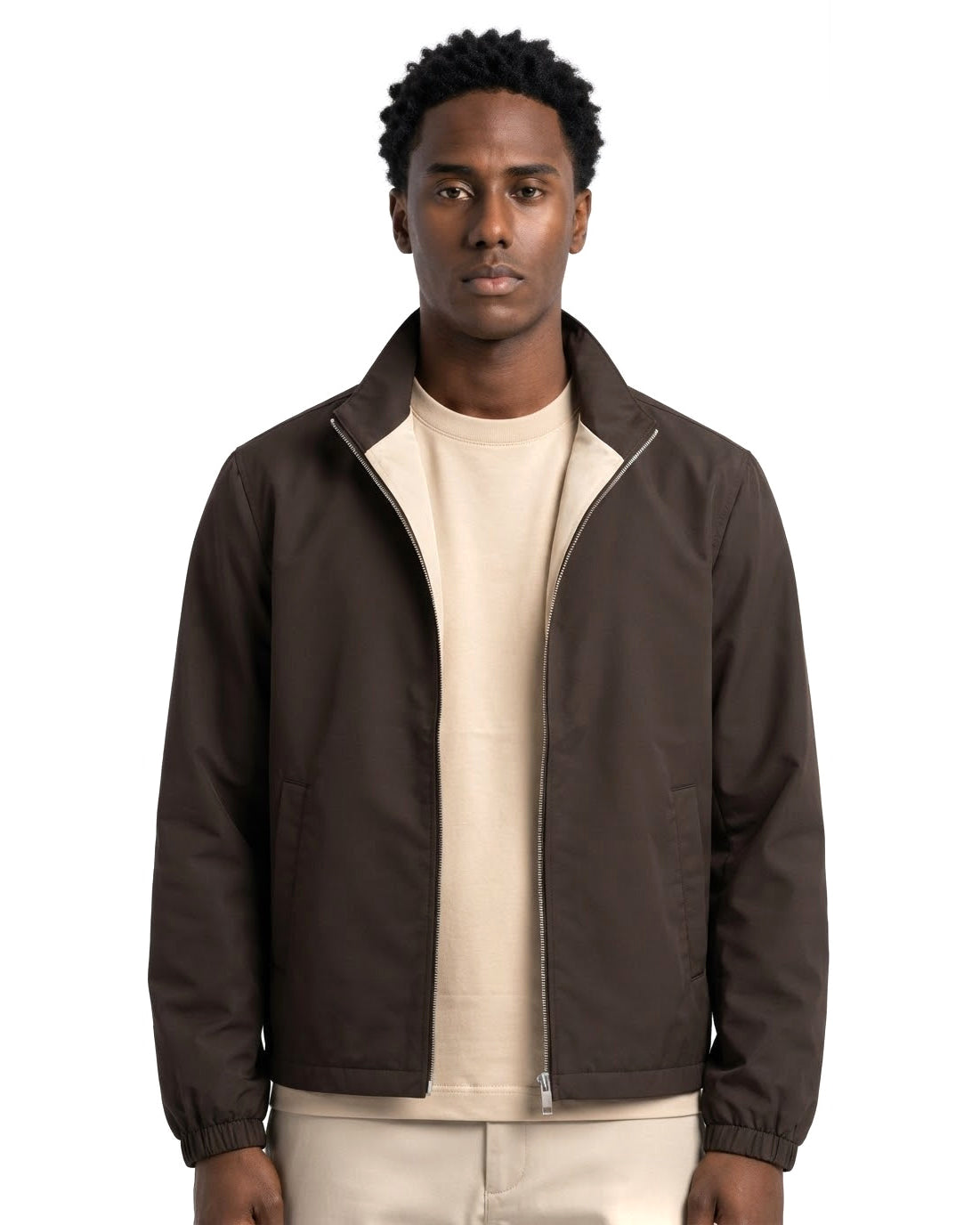 Veste Zippée Marron
