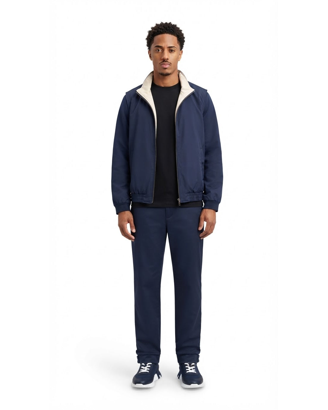 Ensemble Blouson Marine & Pantalon Marine + Baskets