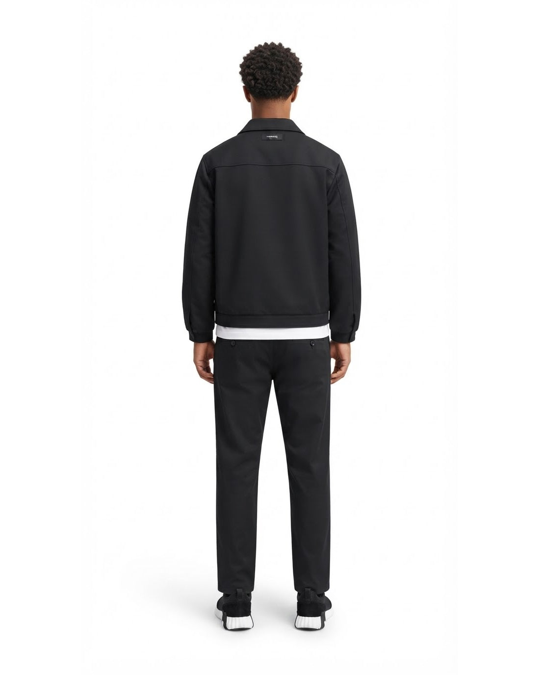 Ensemble Veste Noire & Pantalon Noir + Baskets