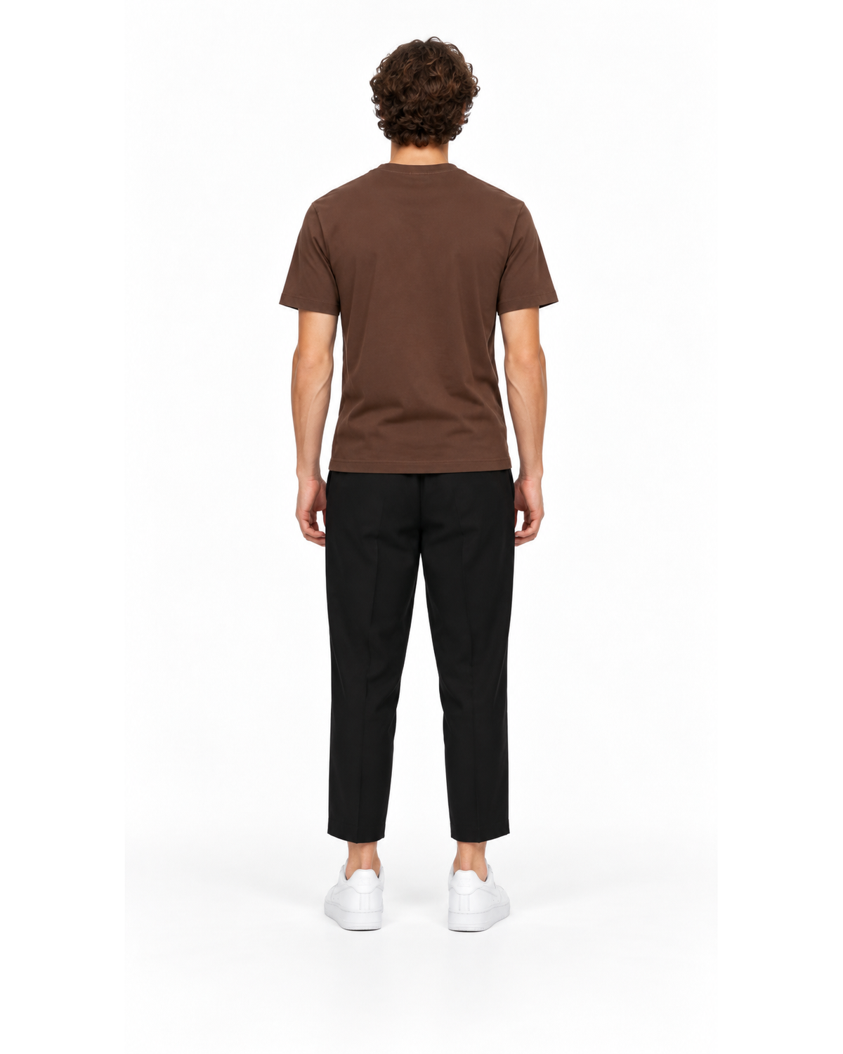 Ensemble T-shirt Marron & Pantalon Noir