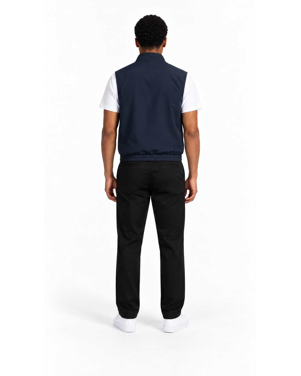 Ensemble Gilet Sans Manches Marine & Pantalon Noir