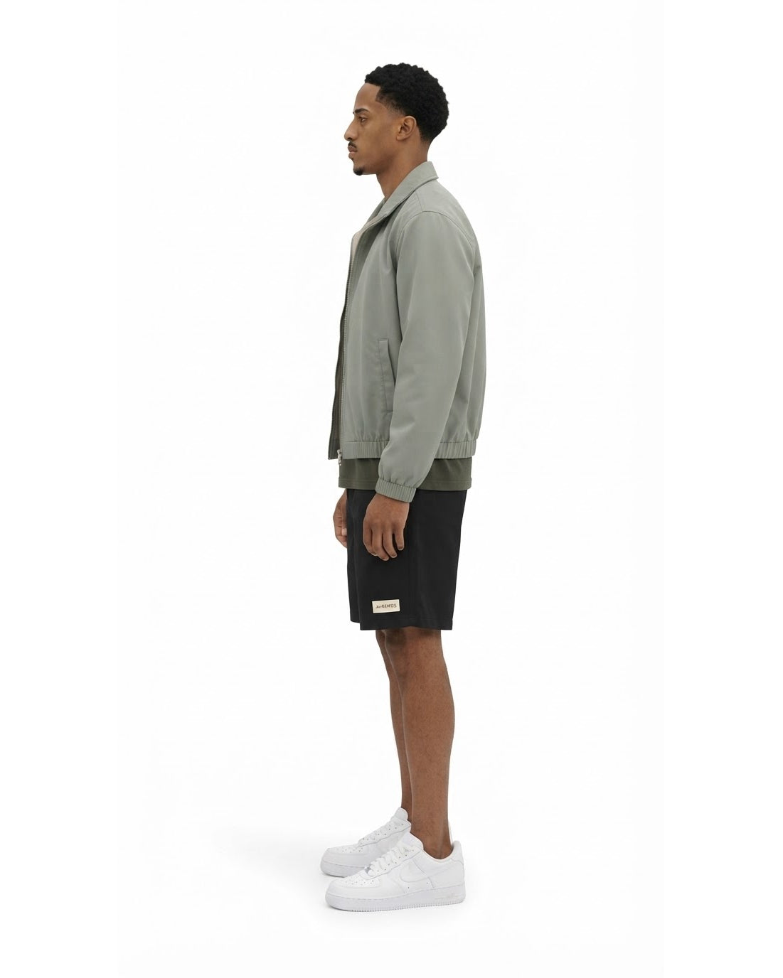 Ensemble Veste Vert Sauge & Short Noir