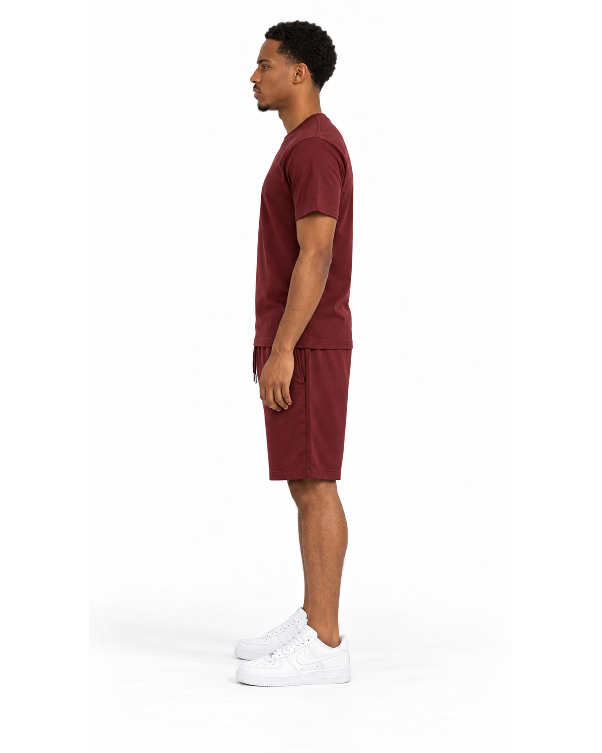 Ensemble T-shirt Bordeaux & Short Bordeaux