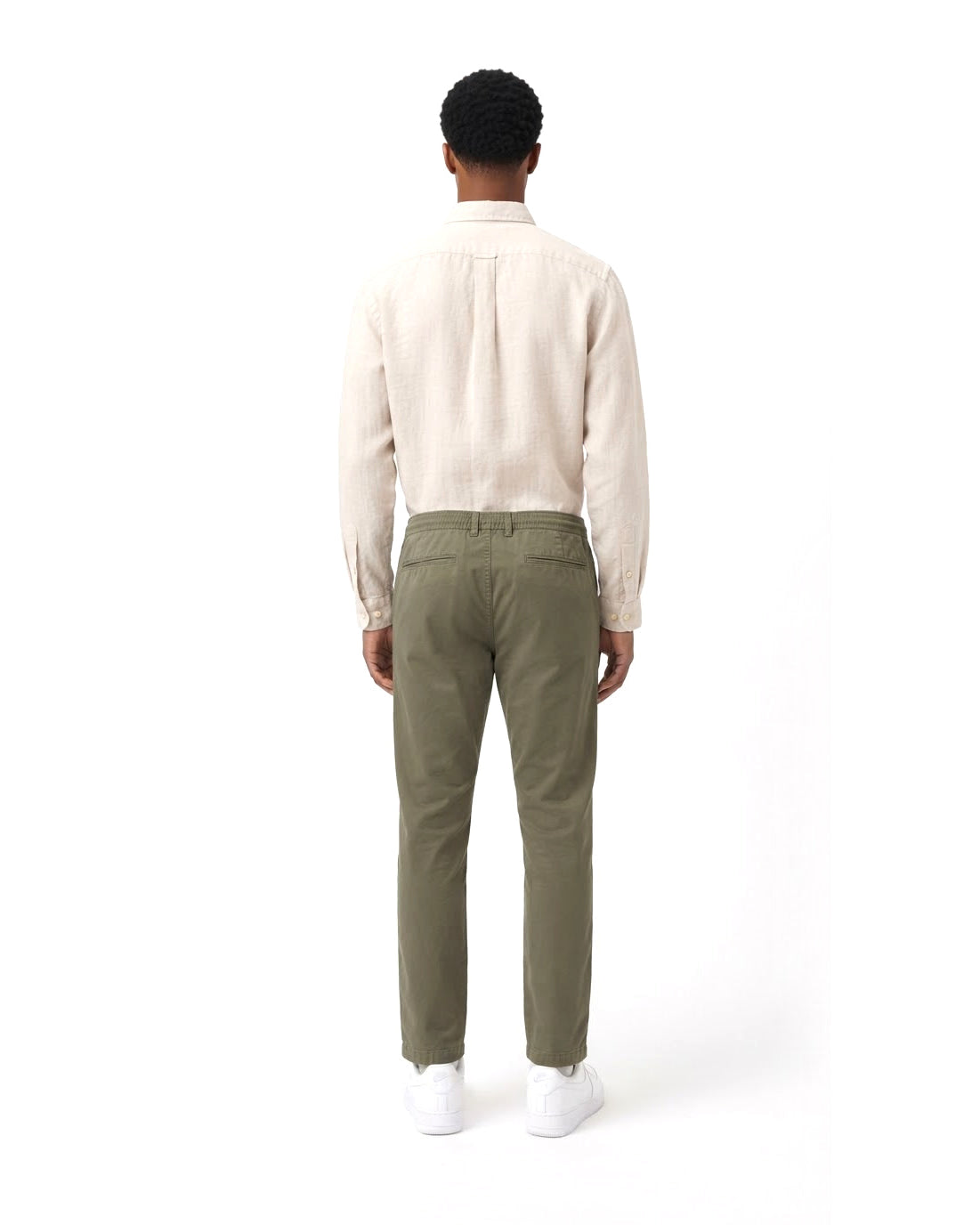 Ensemble Chemise en Lin Écrue & Pantalon Kaki