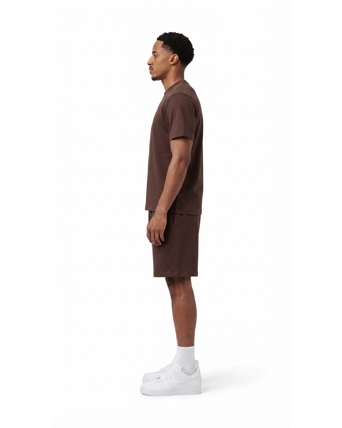 Ensemble T-shirt Marron & Short Marron