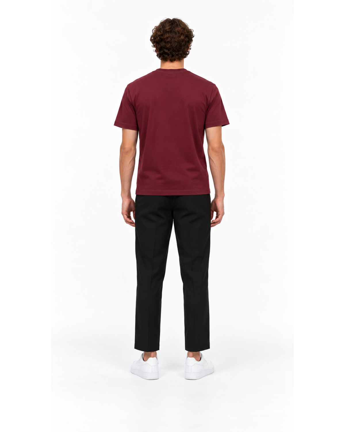 Ensemble T-shirt Bordeaux & Pantalon Noir