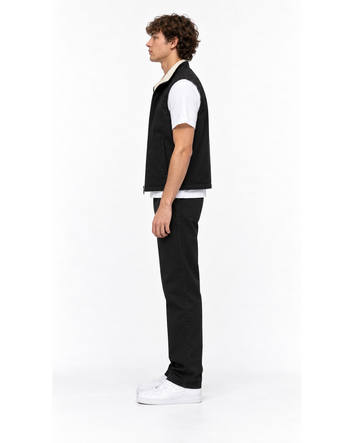 Ensemble Gilet Sans Manches Noir & Pantalon Noir
