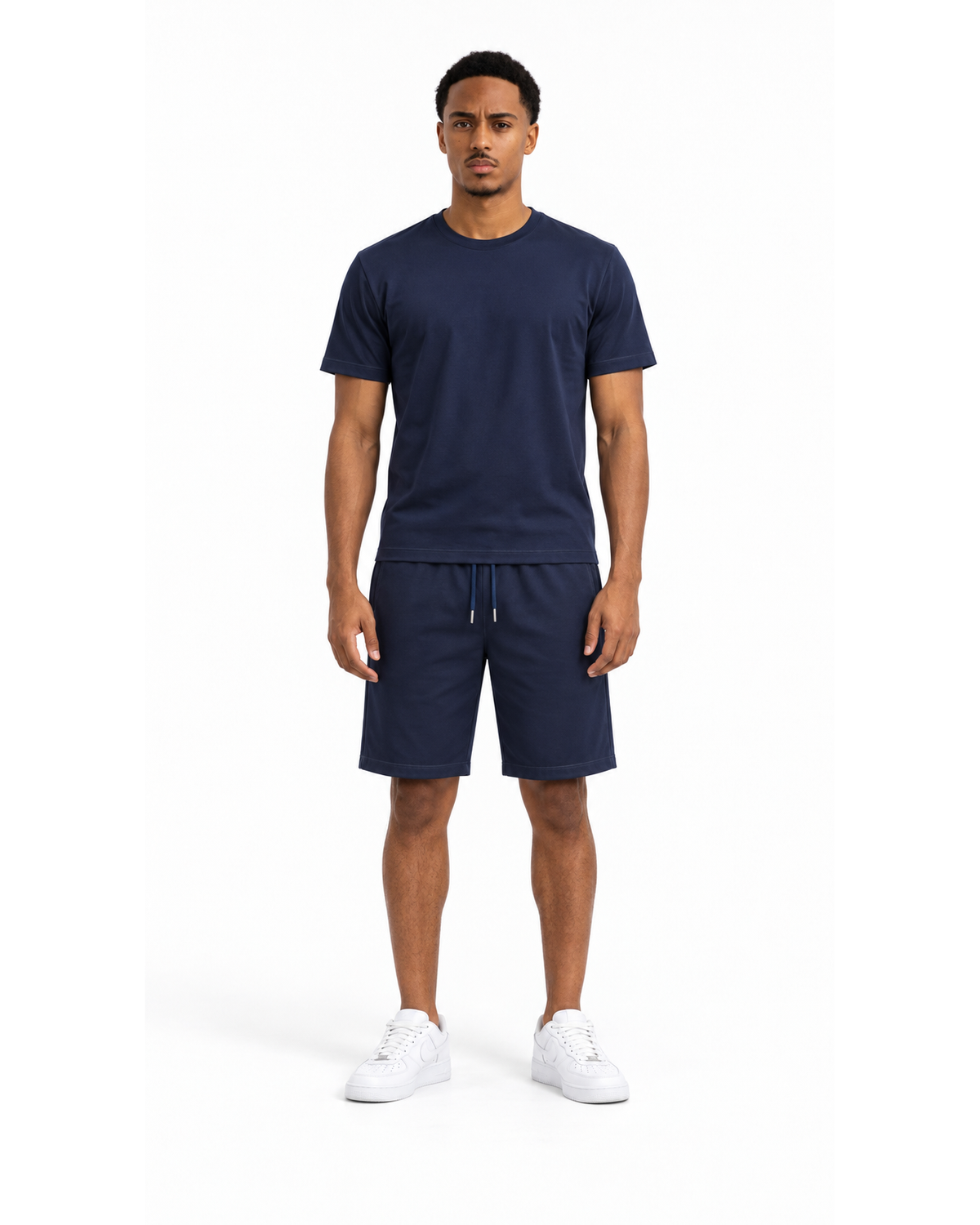 Ensemble T-shirt Marine & Short Marine