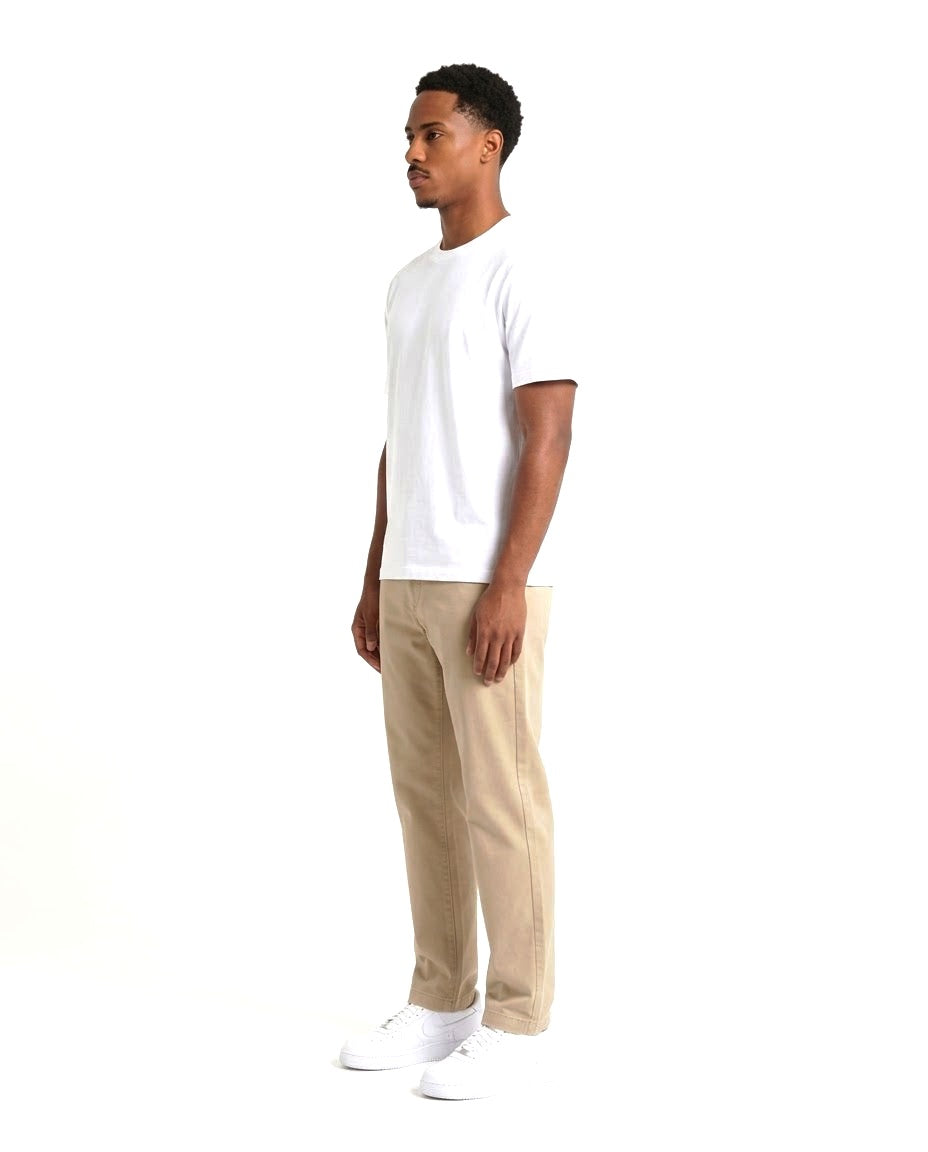 Ensemble T-shirt Blanc & Pantalon Beige